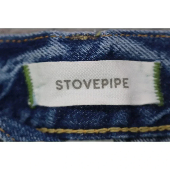 AE77 Stovepipe Jeans-Size 14 Regular-American Eagle-Organic Cotton-Nice - Picture 6 of 12